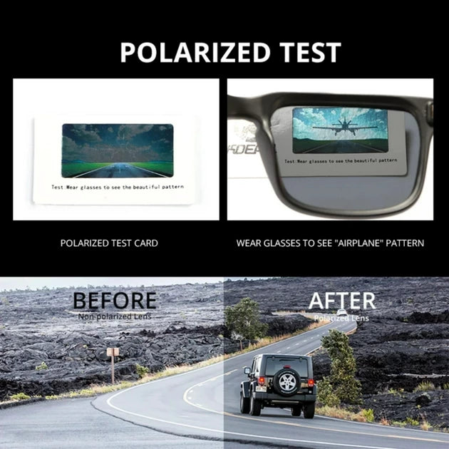 Okulary Przeciwsłoneczne Polaryzacyjne KDEAM Navi Black