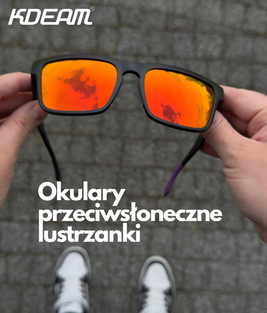 Okulary przeciwsłoneczne lustrzanki — polaryzacja, UV400 | KDEAM