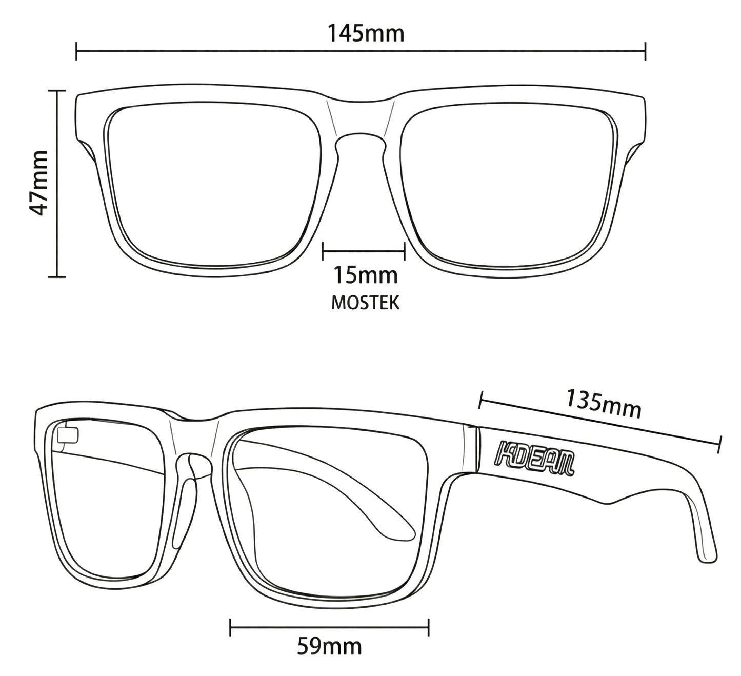 Okulary Przeciwsłoneczne Polaryzacyjne KDEAM Navi Miami